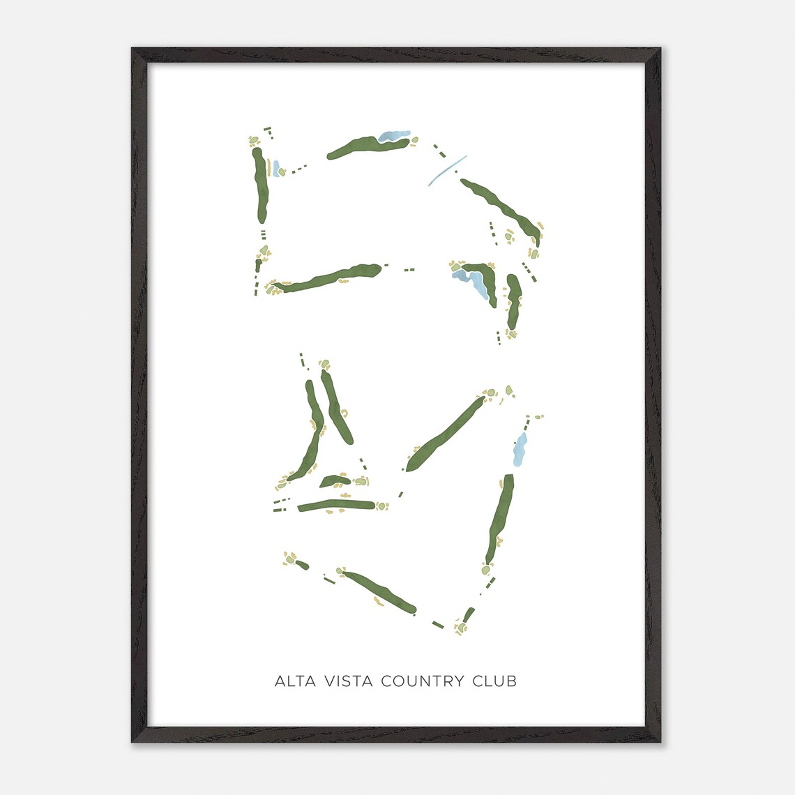 Alta Vista Country Club Minimalist Map Art Golfer Gift Poster - Image 3