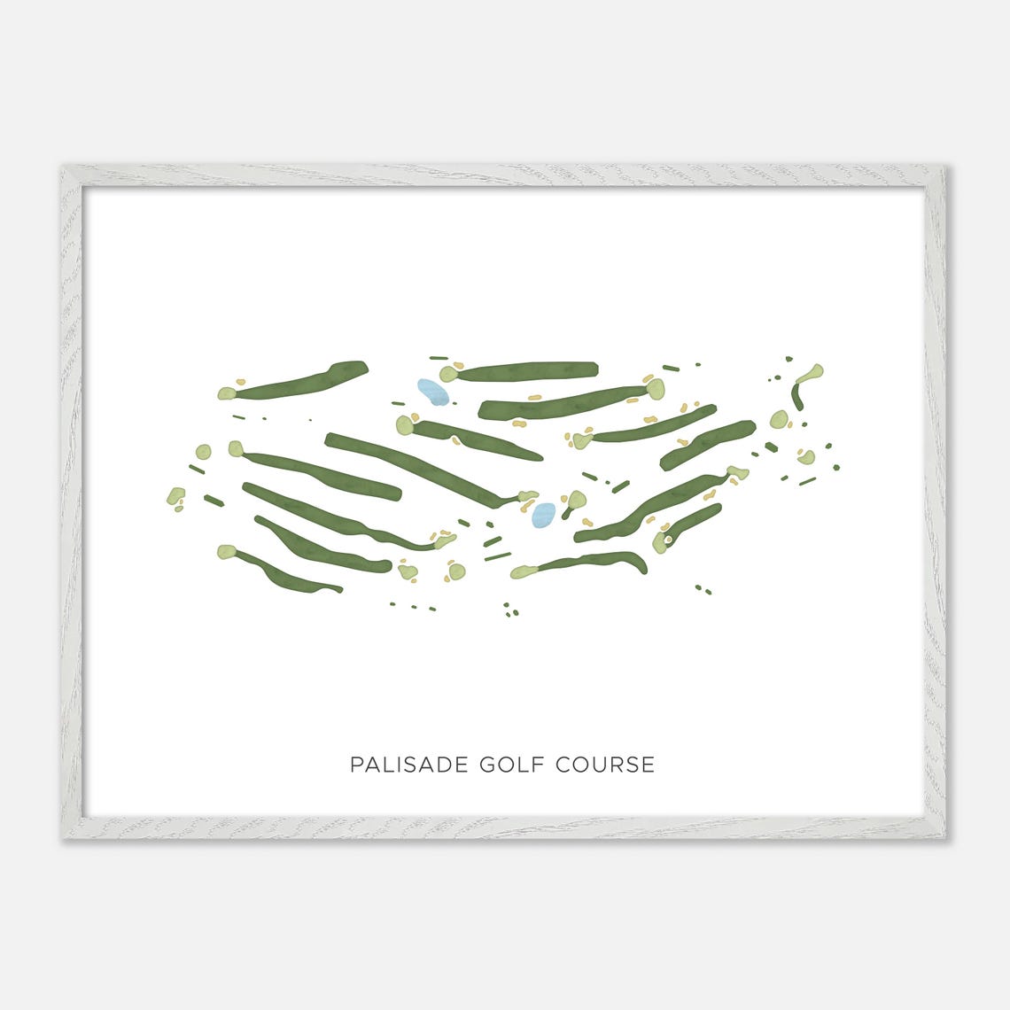 Palisade Golf Course Utah Modern Minimalist Course Map Poster - Image 4