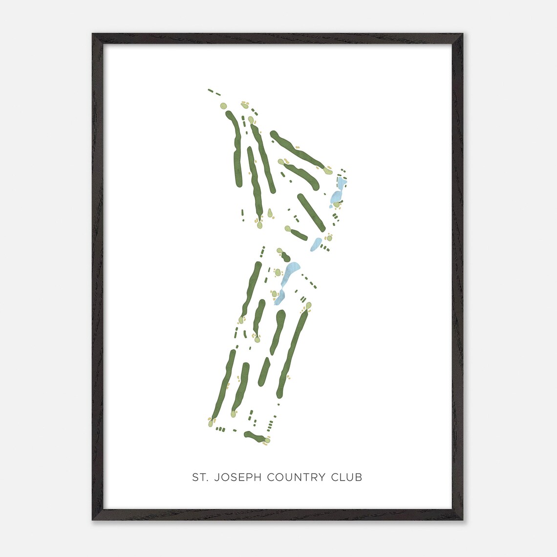 St. Joseph Country Club Country Club Missouri Modern Watercolor Poster - Image 3