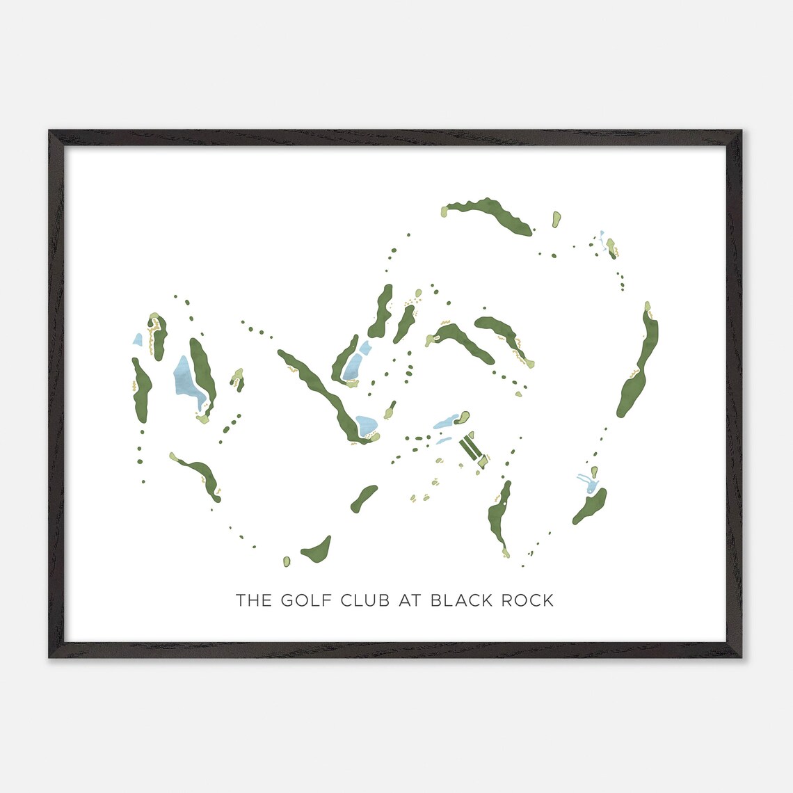 The Golf Club at Black Rock Coeur Dalene Idaho Modern Watercolor Poster - Image 5