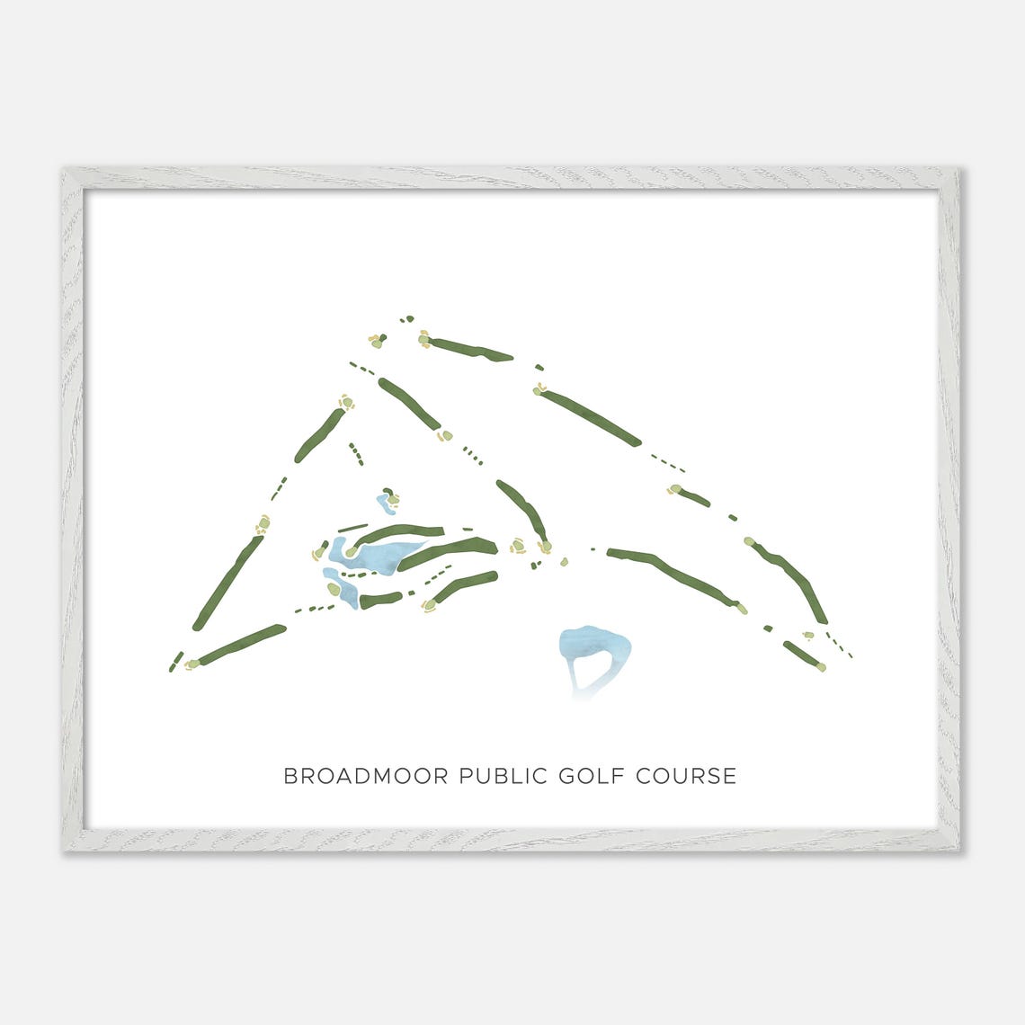 Broadmoor Public Golf Course Sherwood Park Minimalist Poster - Image 3