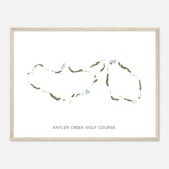 Antler Creek Golf Course Colorado Modern Watercolor Map Golfer Gift Golf Wall Art Golf Poster Print Course Layout
