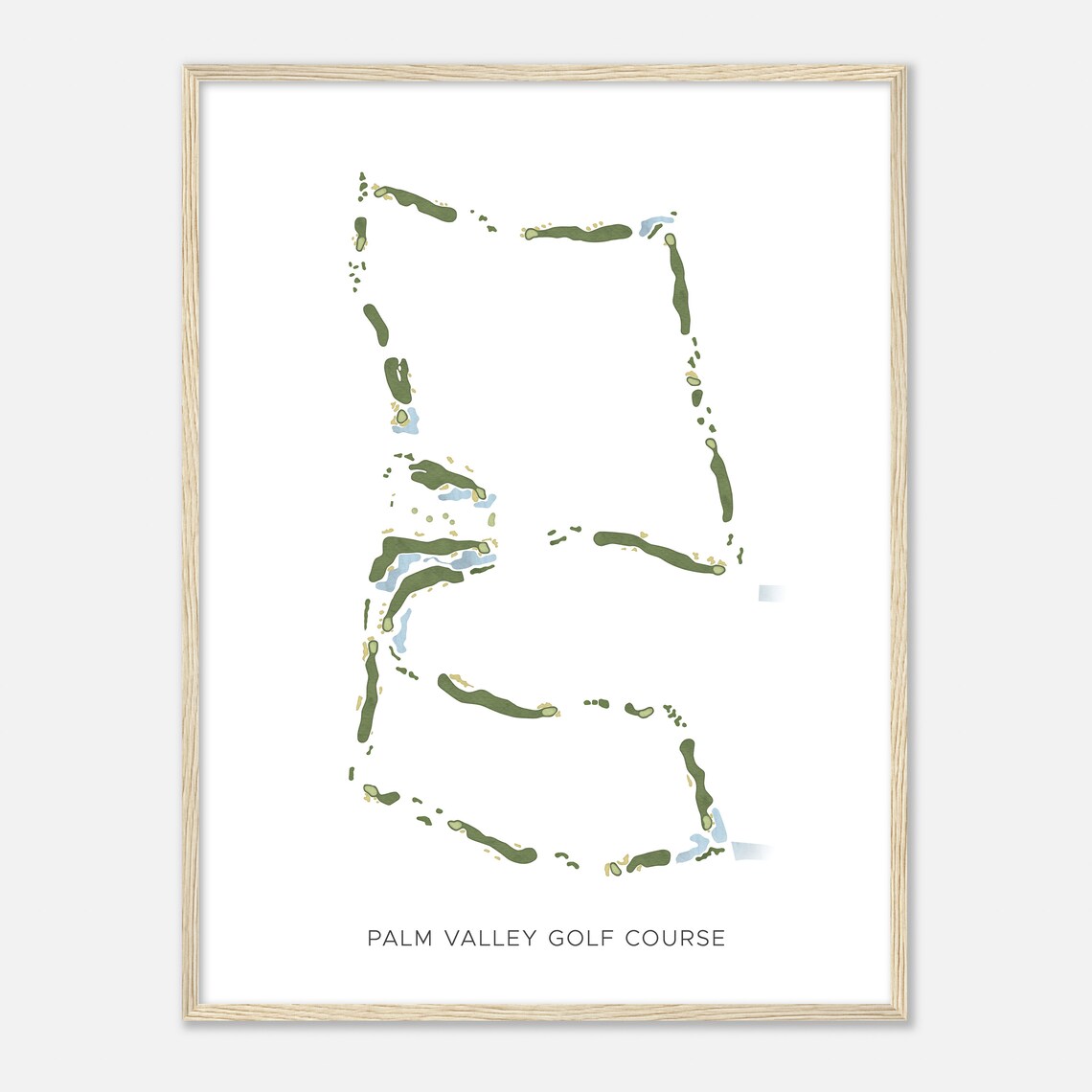 Palm Valley Golf Course Nevada Modern Watercolor Map Golfer Gift Golf Wall Art Golf Poster Print Course Layout