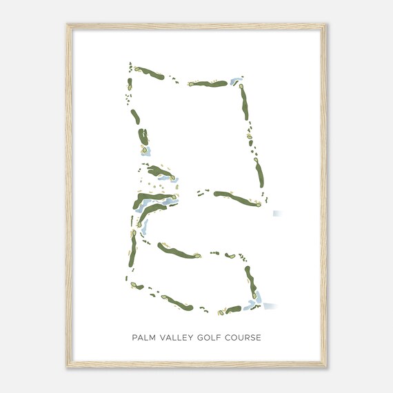 Palm Valley Golf Course Nevada Modern Watercolor Map Golfer Gift Golf Wall Art Golf Poster Print Course Layout