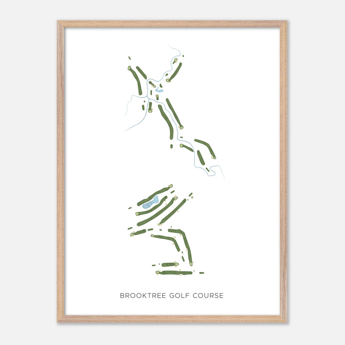Brooktree Golf Course Modern Minimalist Course Map Art Poster - Image 6