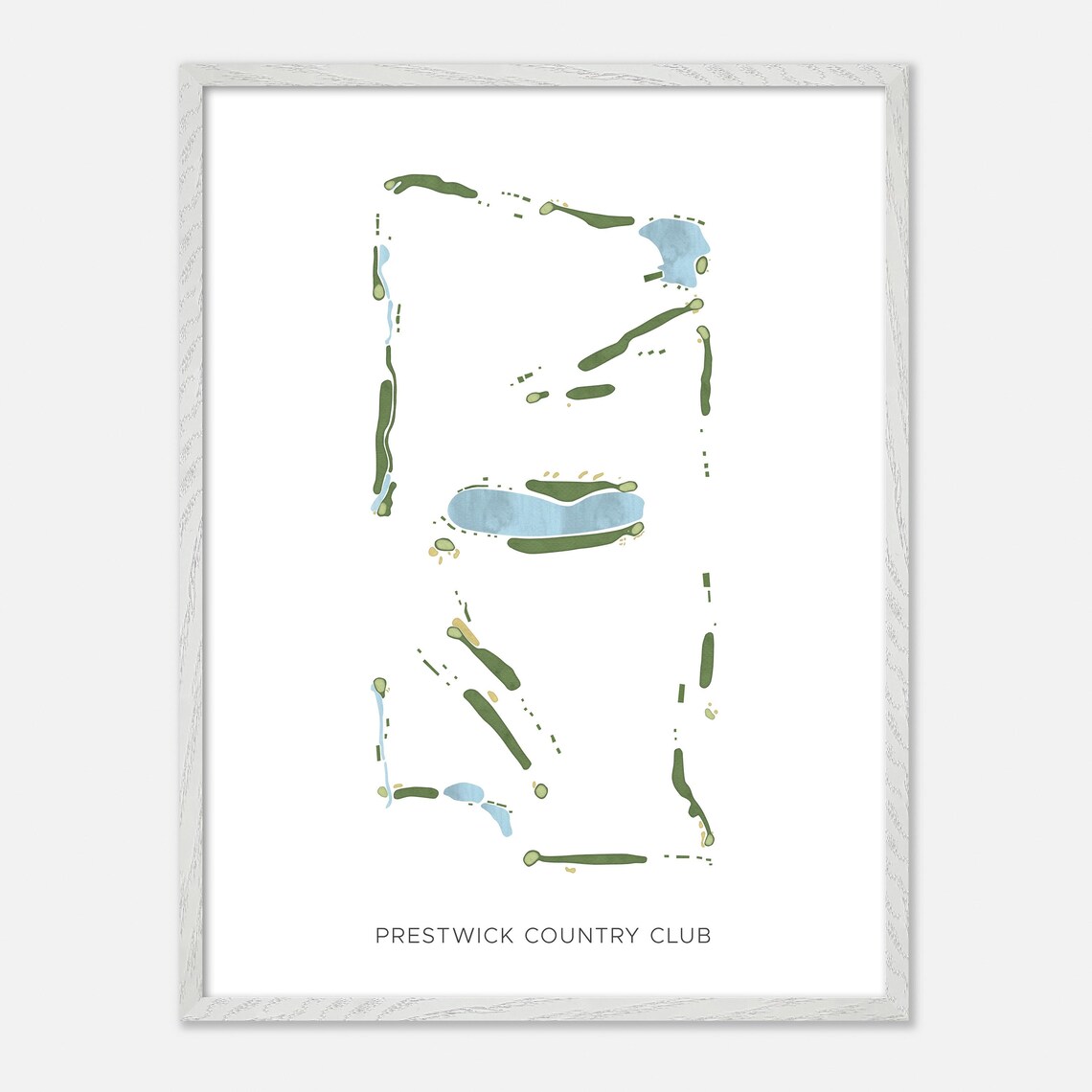 Prestwick Country Club South Carolina Modern Minimalist Golf Poster - Image 2