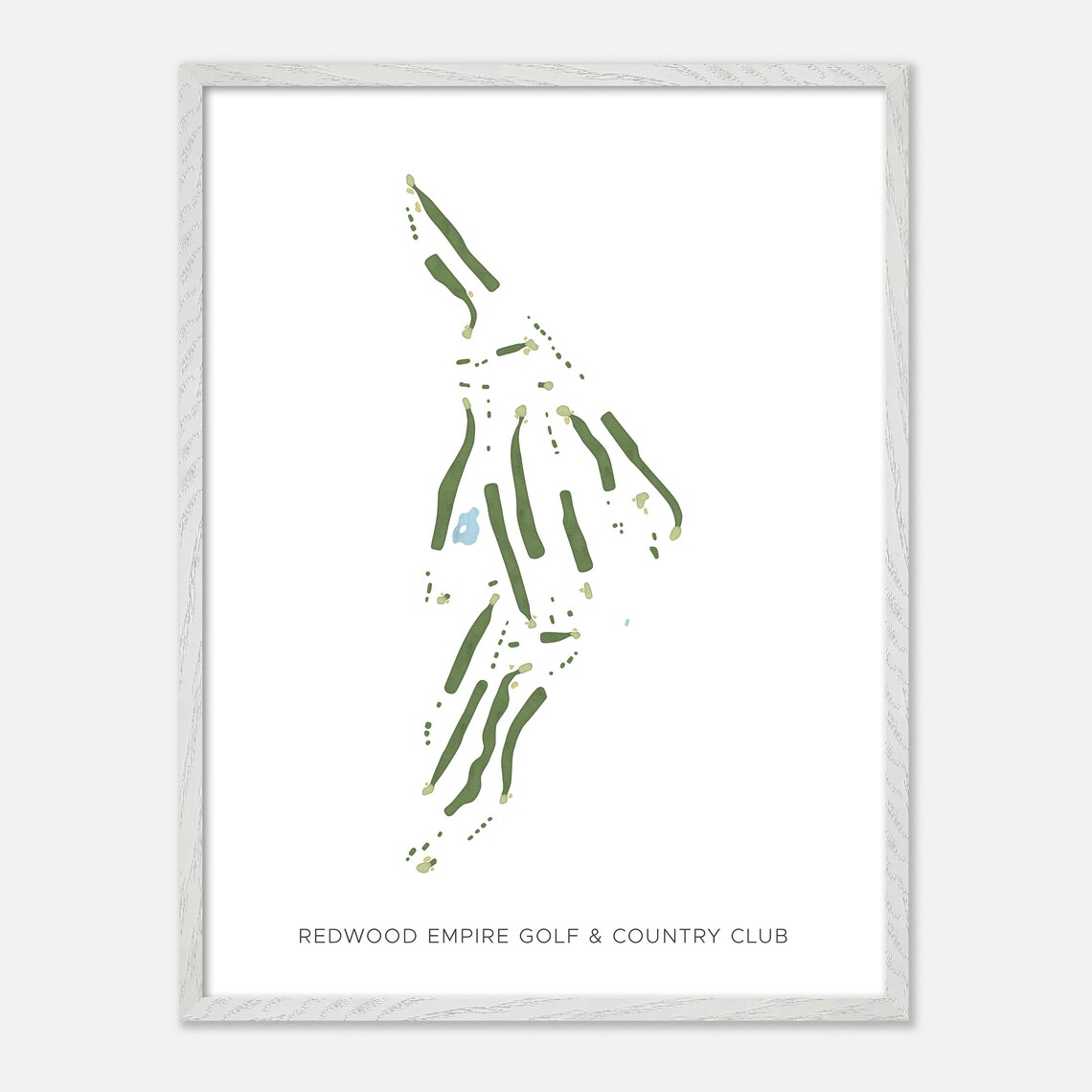 Redwood Empire Golf and Country Club Watercolor Minimalist Poster - Image 2