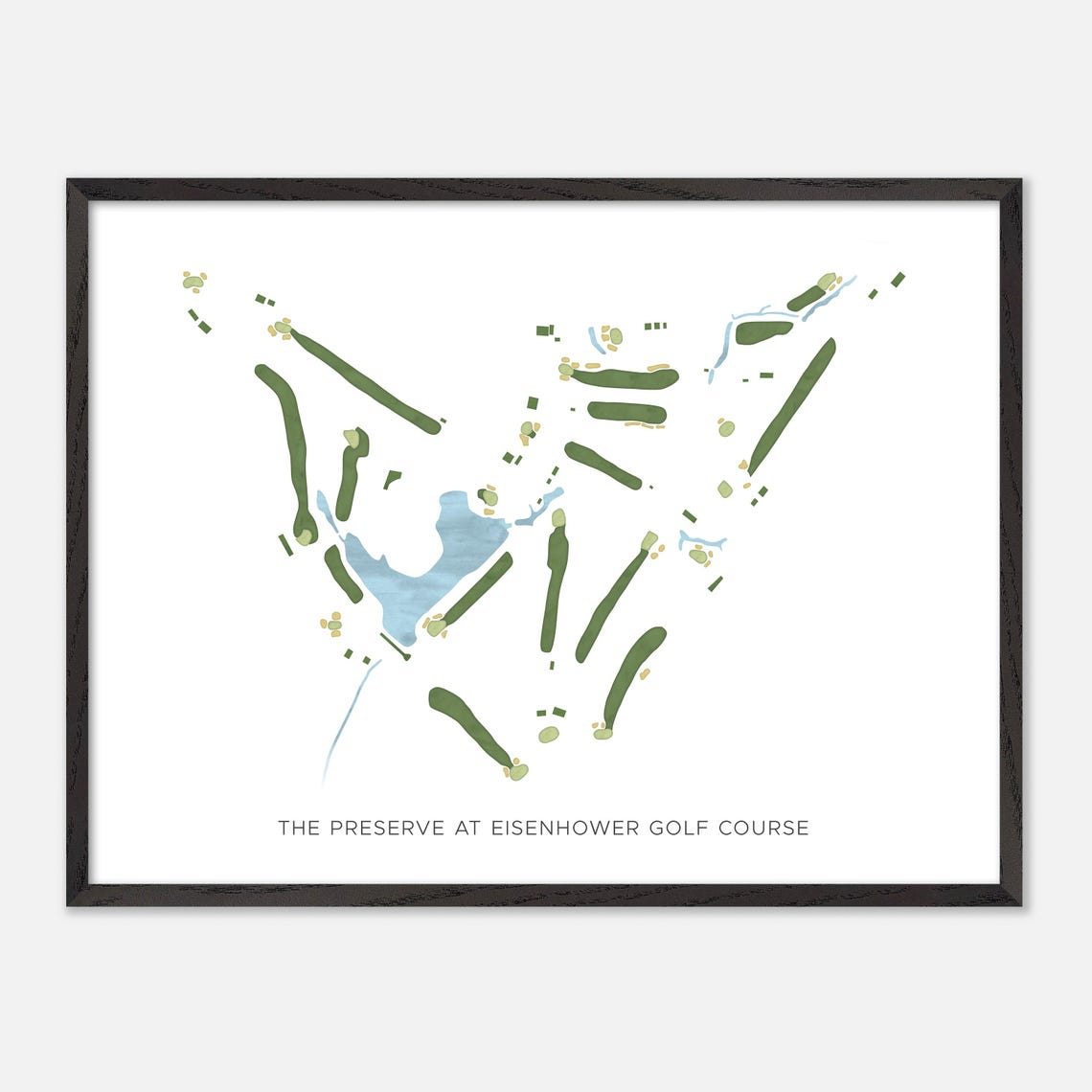 The Preserve at Eisenhower Golf Course Minimalist Map Art Poster - Image 5