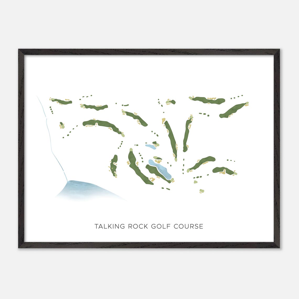 Talking Rock Golf Course Canada Modern Minimalist Map Art Poster - Image 4