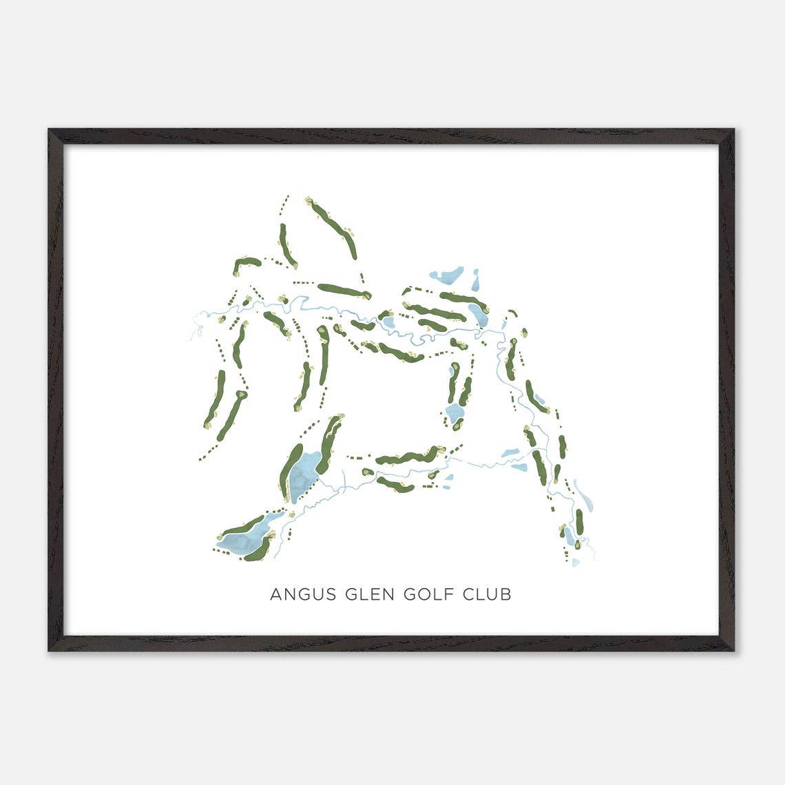 Angus Glen Golf Club Markham Canada Minimalist Golf Map Poster - Image 4