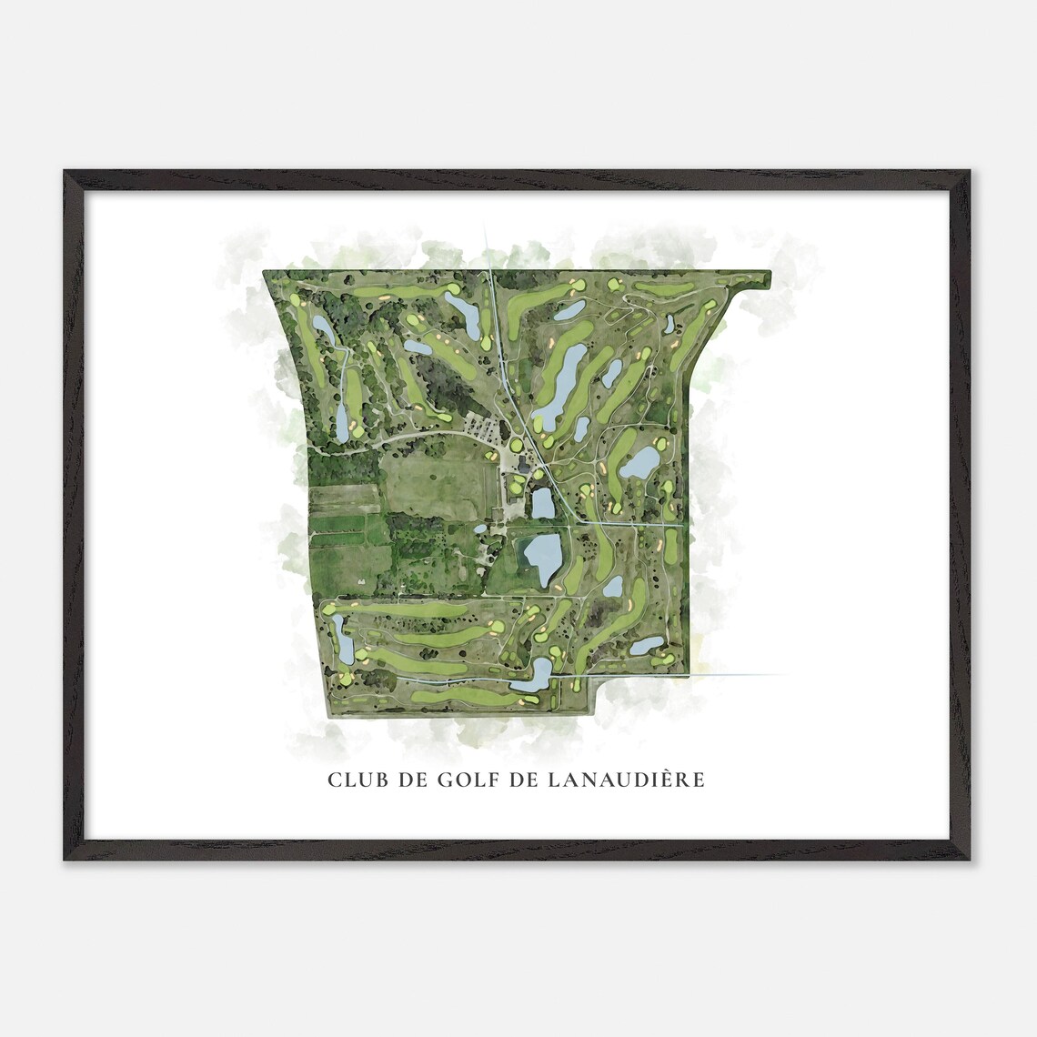 Club de Golf de Lanaudiere Canada Classic Watercolor Map Poster - Image 4
