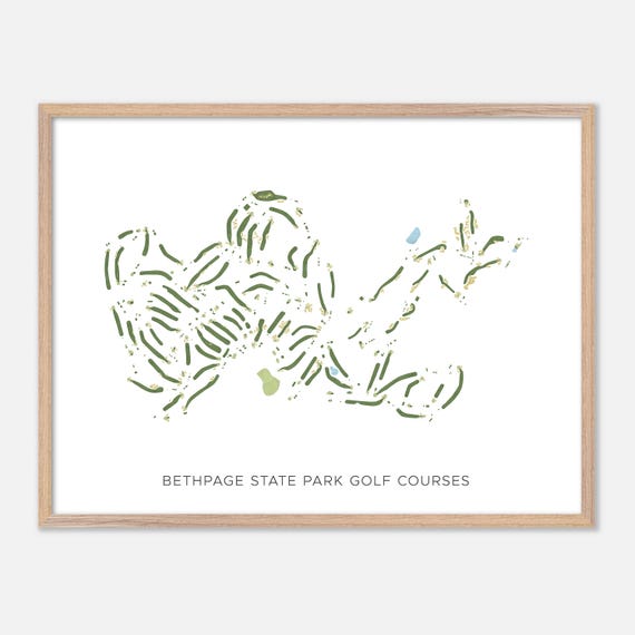 Bethpage State Park Golf Courses In Old Bethpage New York Modern Watercolor Map Golfer Gift Golf Wall Art Golf Poster Print