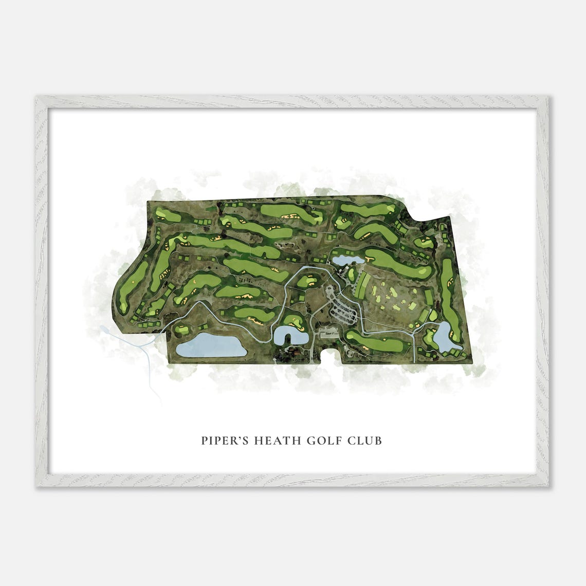 Piper's Heath Golf Club Milton Canada Classic Watercolor Poster - Image 3