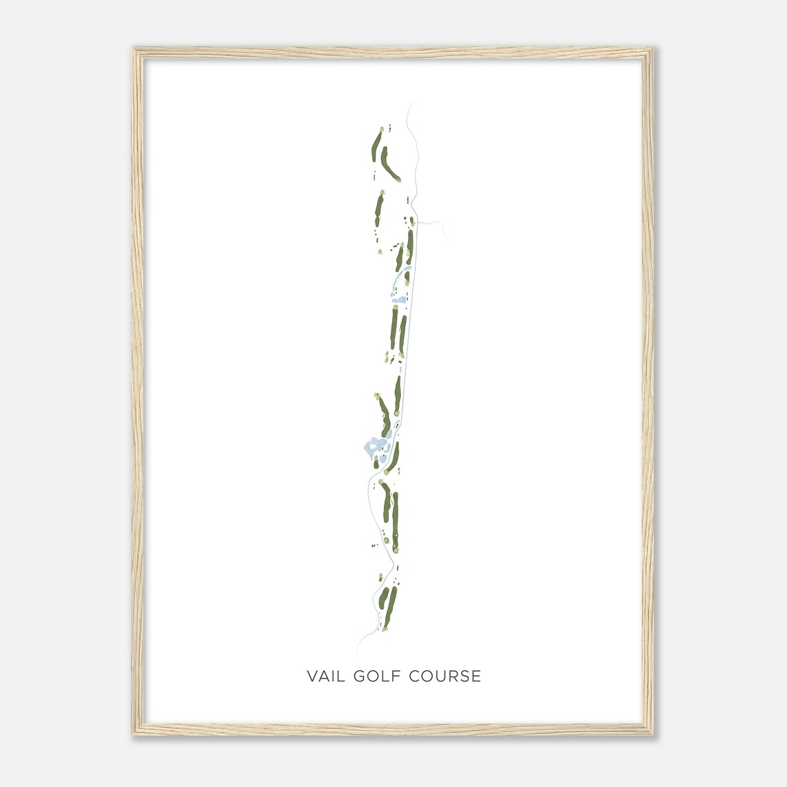 Vail Golf Course Colorado Modern Watercolor Map Golfer Gift Golf Wall Art Golf Poster Print Course Layout