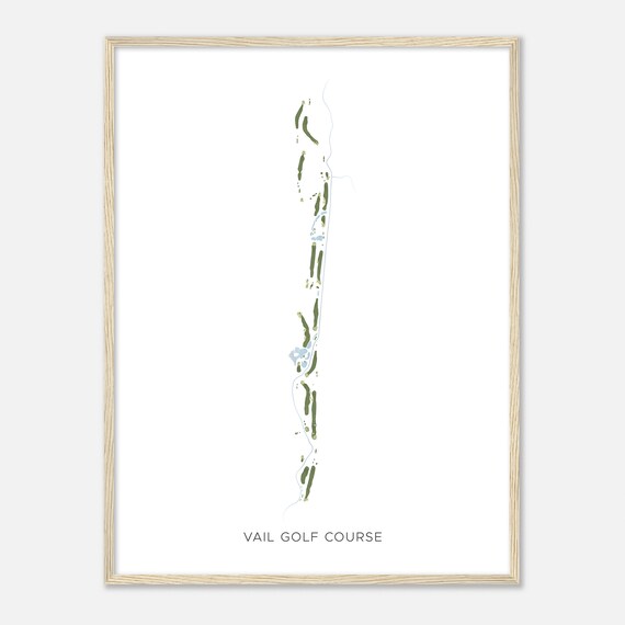 Vail Golf Course Colorado Modern Watercolor Map Golfer Gift Golf Wall Art Golf Poster Print Course Layout