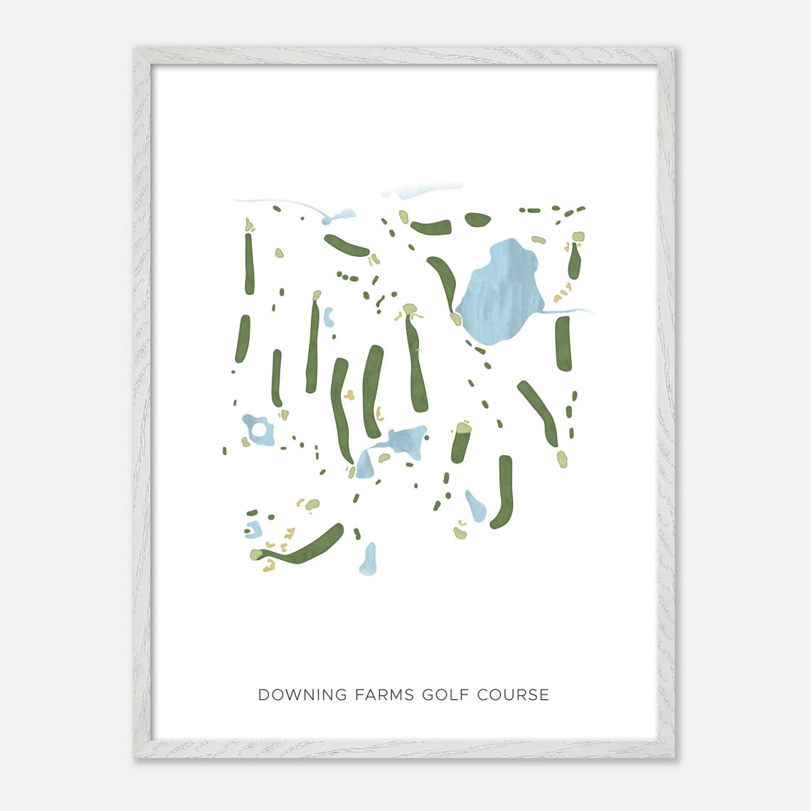 Downing Farms Golf Course Minimalist Map Art Golfer Gift Poster - Image 2
