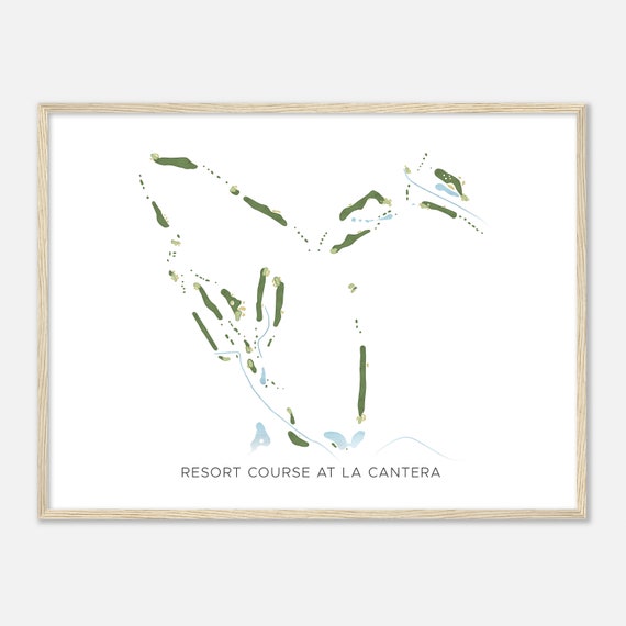 Resort Course At La Cantera Texas Modern Watercolor Map Golfer Gift Golf Wall Art Golf Poster Print Course Layout