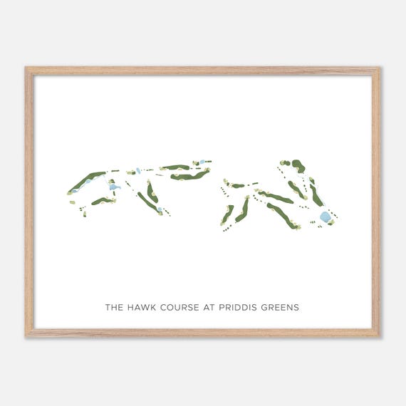 The Hawk Course At Priddis Greens In Canada Modern Watercolor Map Golfer Gift Golf Wall Art Golf Poster Print Course Layout