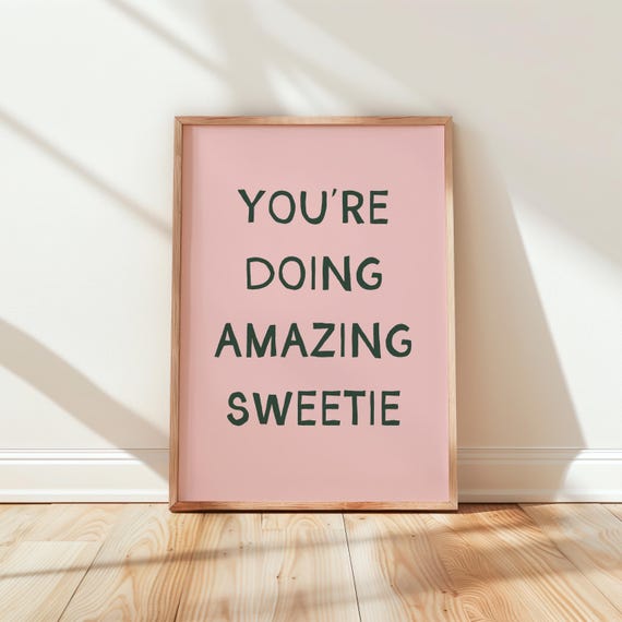Home Office Wall Print Art Cute Decor Work Poster From