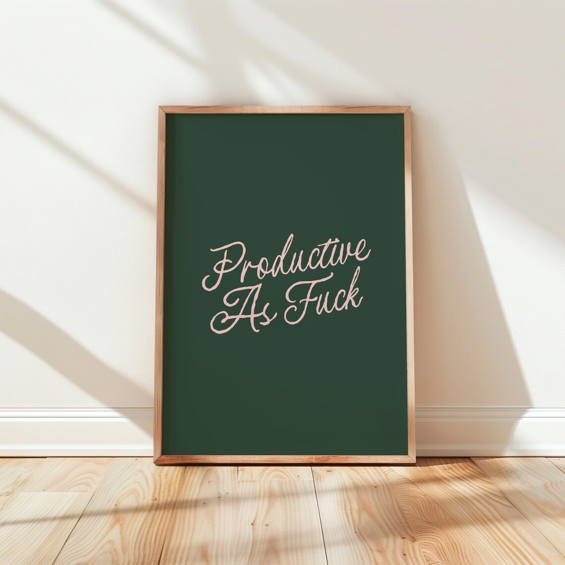 Cute Home Office Wall Print, Work Poster Art