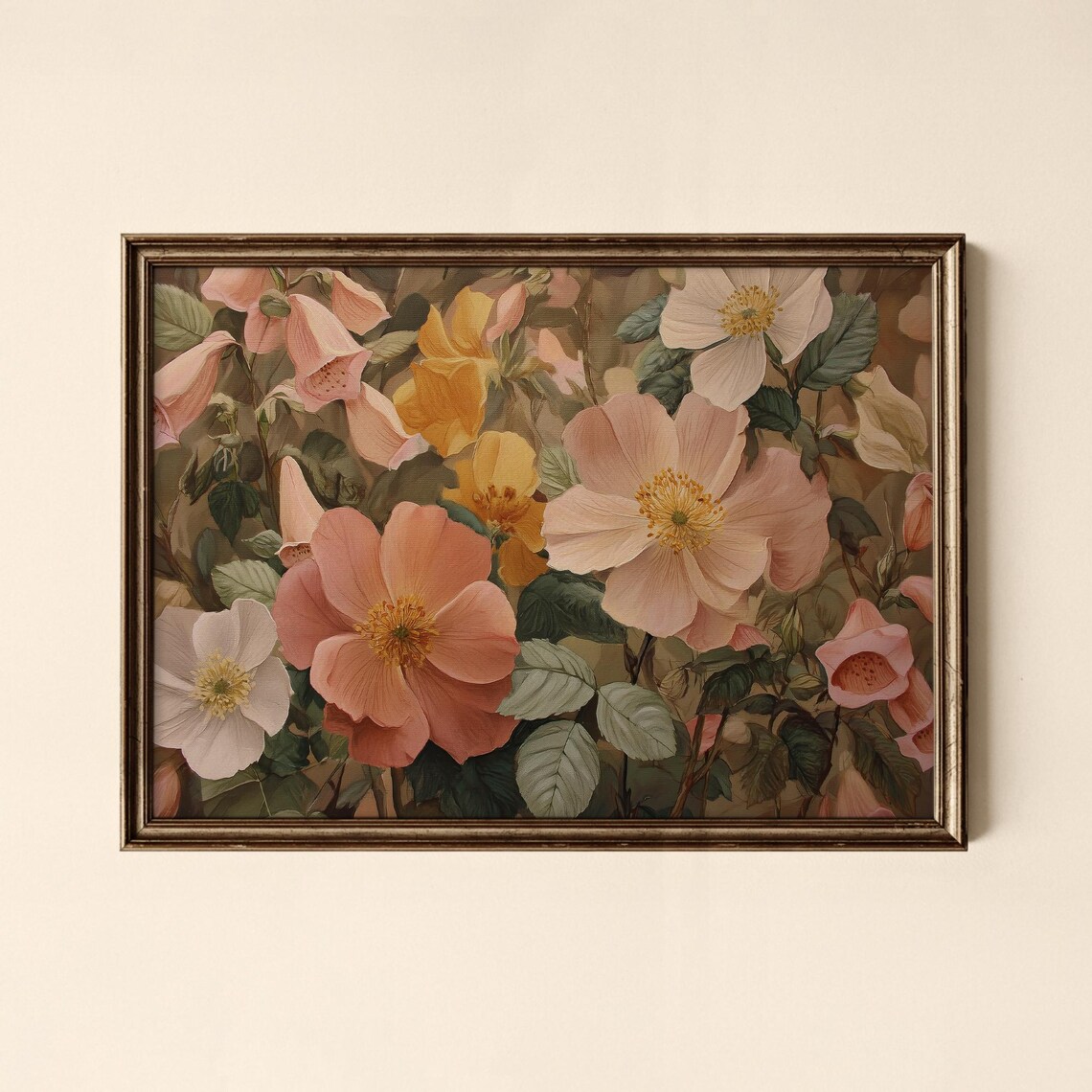 Vintage Flower Print Botanical Bedroom Wall Art Collected Prints Cpl754