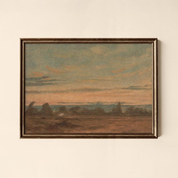 Vintage Gallery Wall Art Coastal Scene Print Moody Collected Prints Cpl347