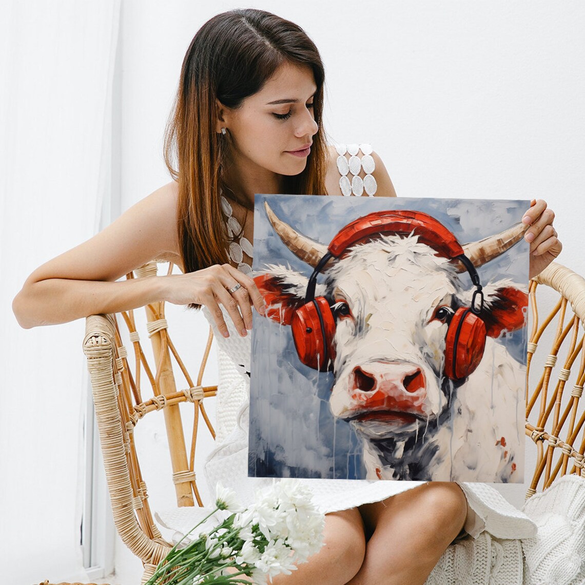 Cow Whimsical Pop Art Print, Kitchen and Dining Decor - Image 3
