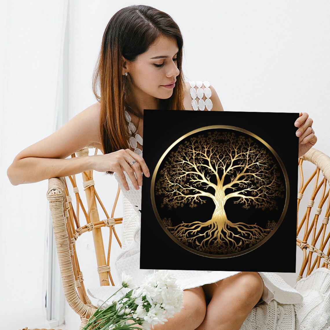 Tree Of Life Contemporary Wall Art Poster Print - Image 5