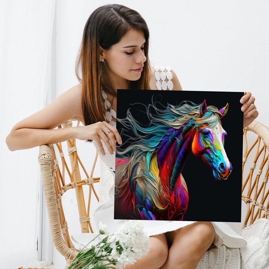 Abstract Horse Art Print, Horse Room Gallery Wall - Image 3
