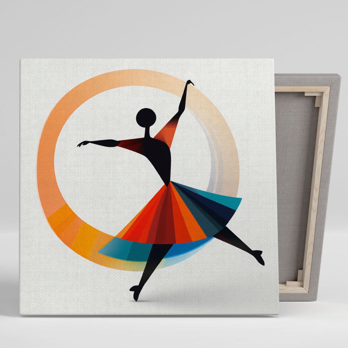Abstract Dancing Girl, Contemporary Dance Art Print