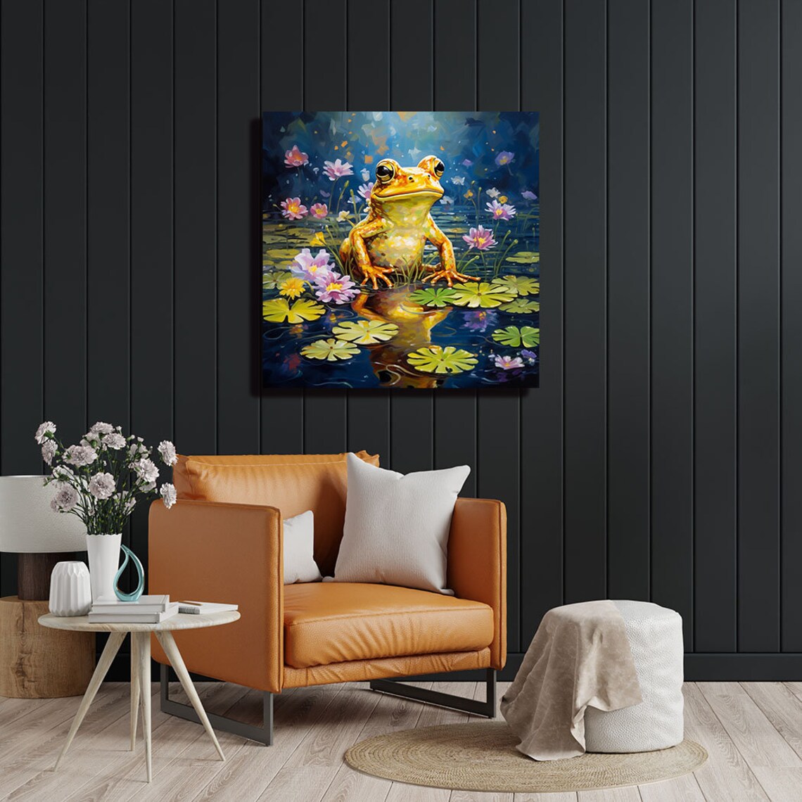 Frog Art Print, Modern Whimsical Decor for Living Room - Image 4