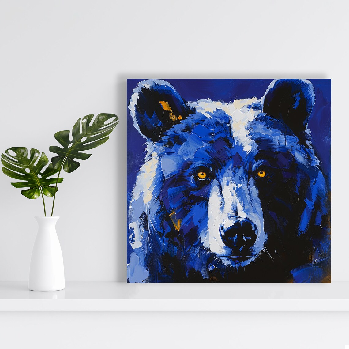 Wolf Art Print, Contemporary Rustic Living Room Decor - Image 2