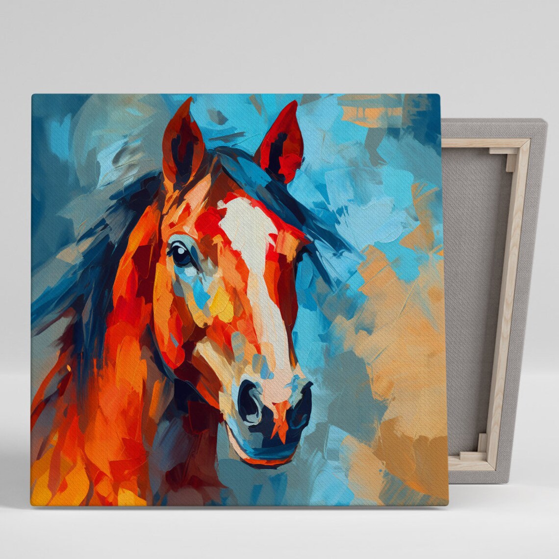 Abstract Horse Contemporary Art Print, Horse Decor