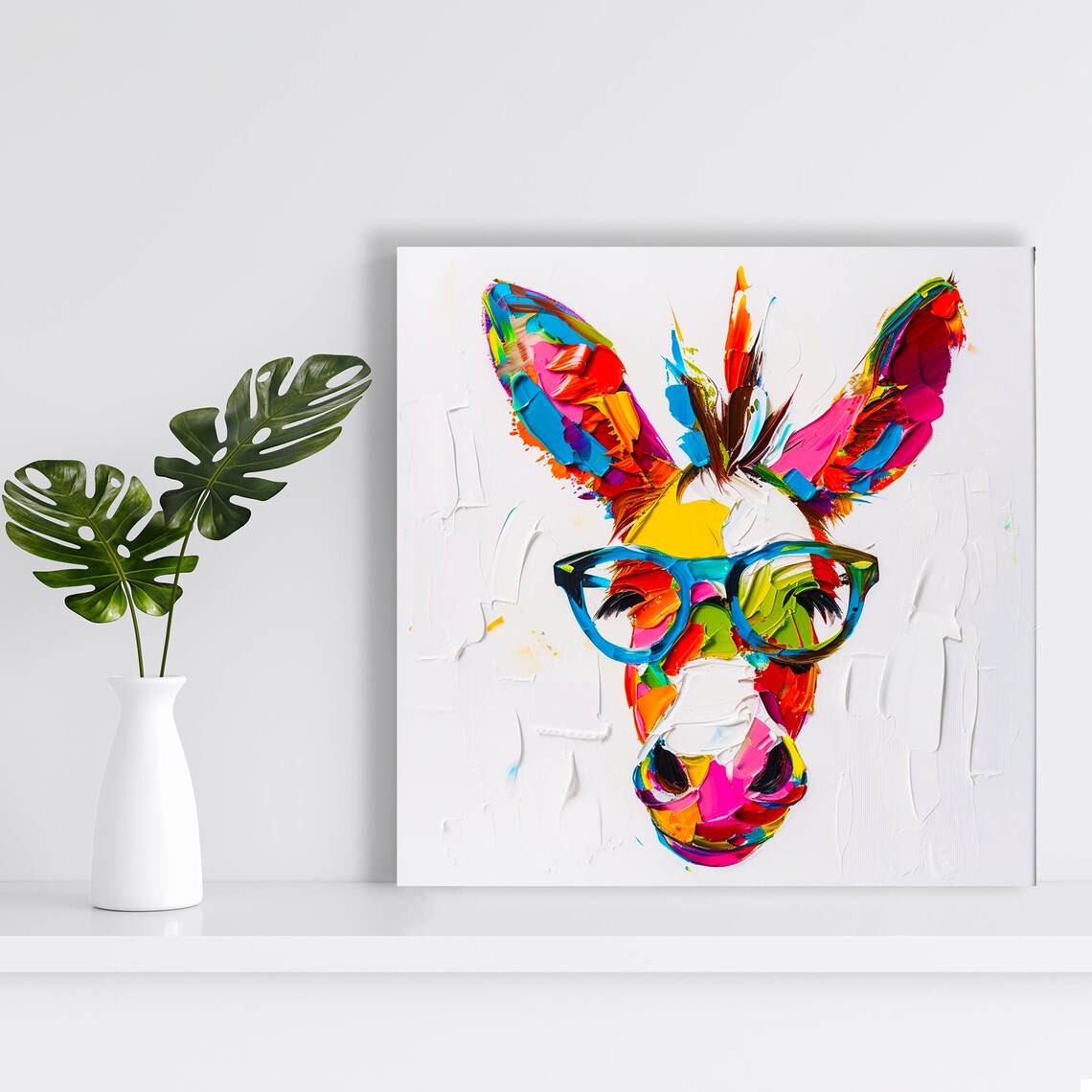Spectacle Donkey Modern Decor, Living Room Poster - Image 2