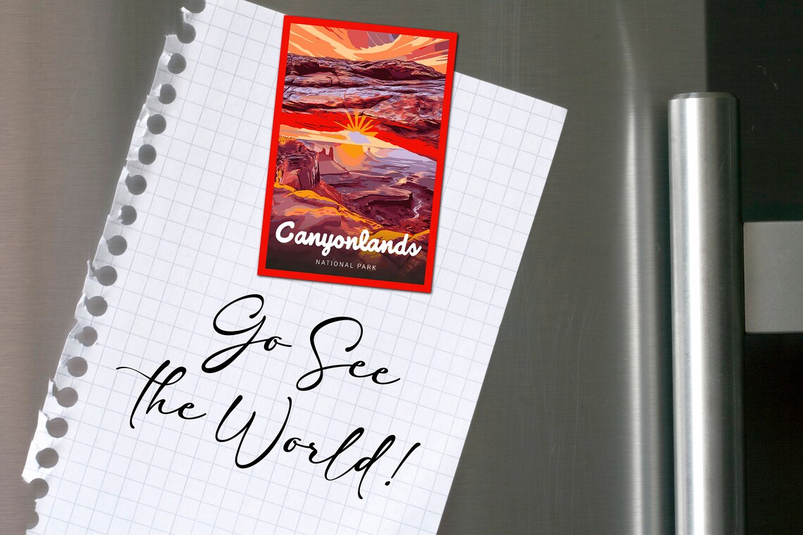 Canyonlands National Park Vintage Style Travel Poster - Image 2