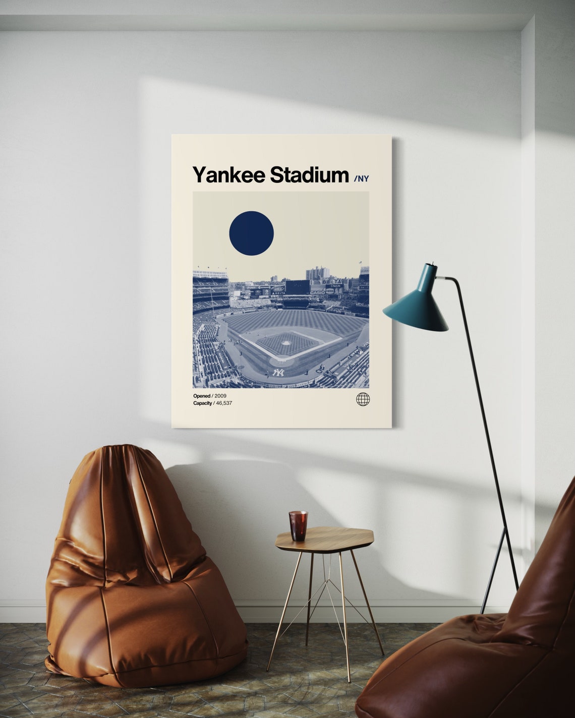 Yankee Stadium New York Yankees Baseball Ballpark Travel Poster - Image 2