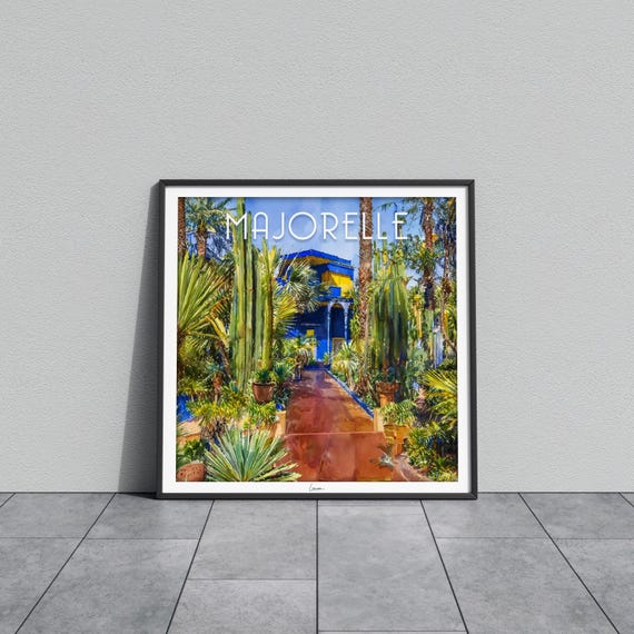 Majorelle Garden Poster Morocco Marrakech I Ysl