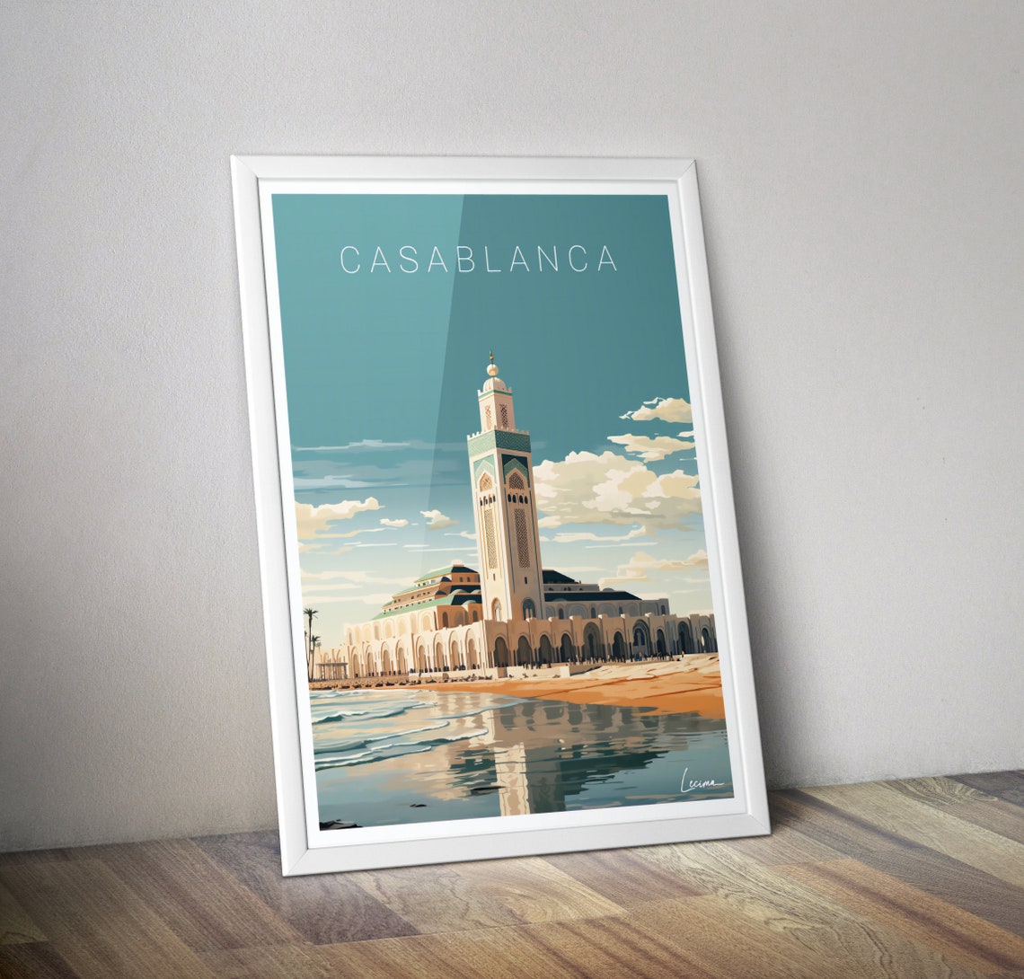 Poster Casablanca Morocco I Mosque