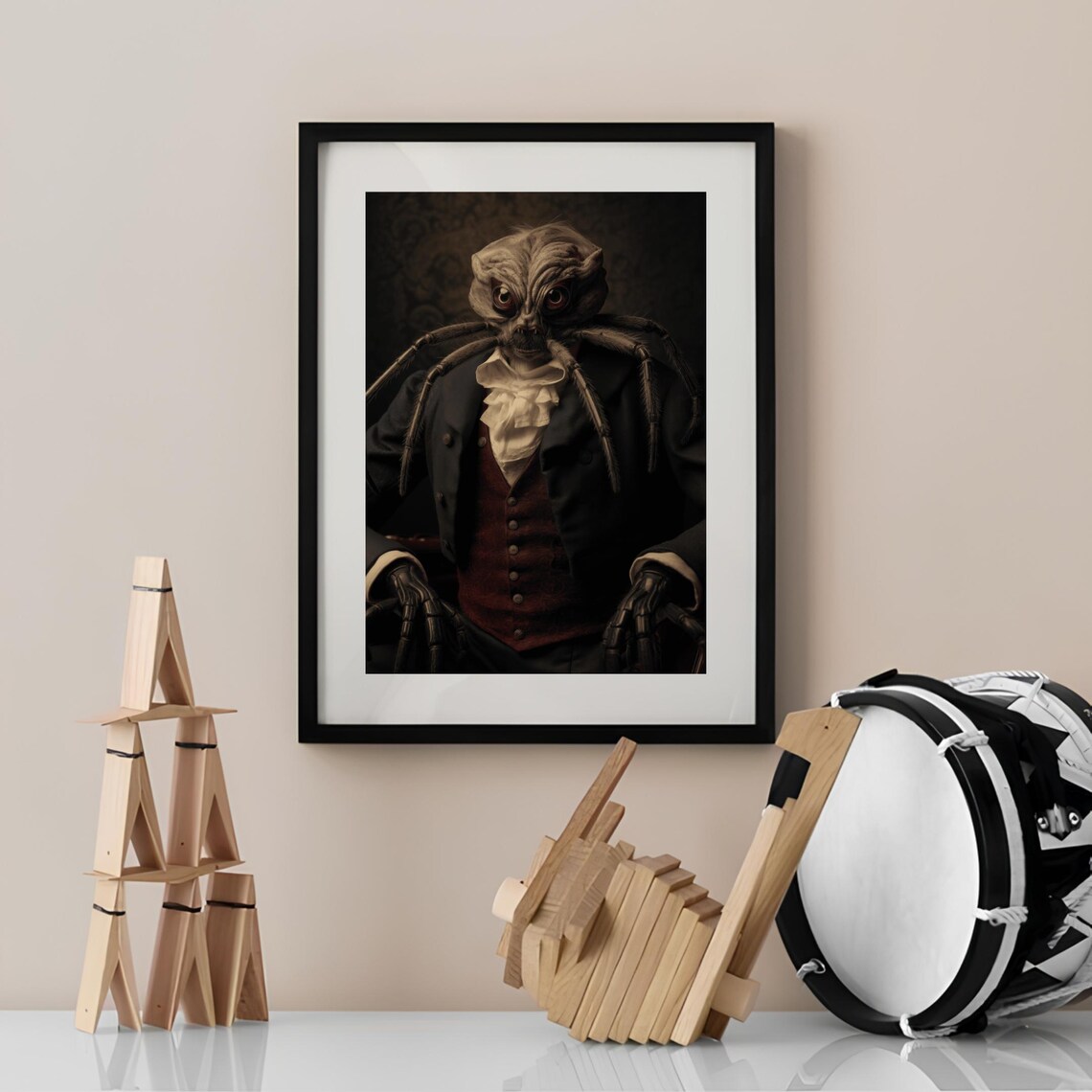 Tarantula Victorian Animal Portrait Vintage Poster - Image 2
