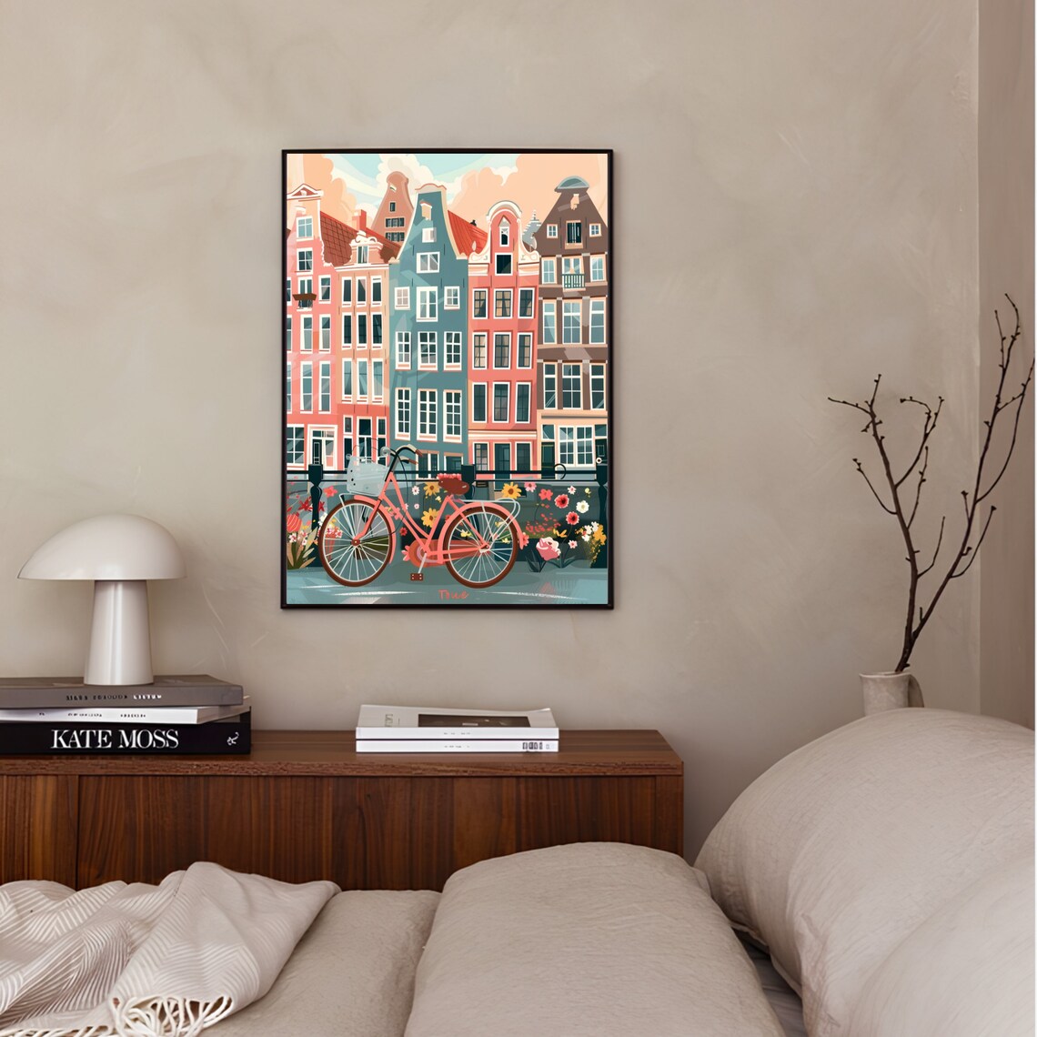 Amsterdam Travel Poster, Nursery Room Illustration - Image 2