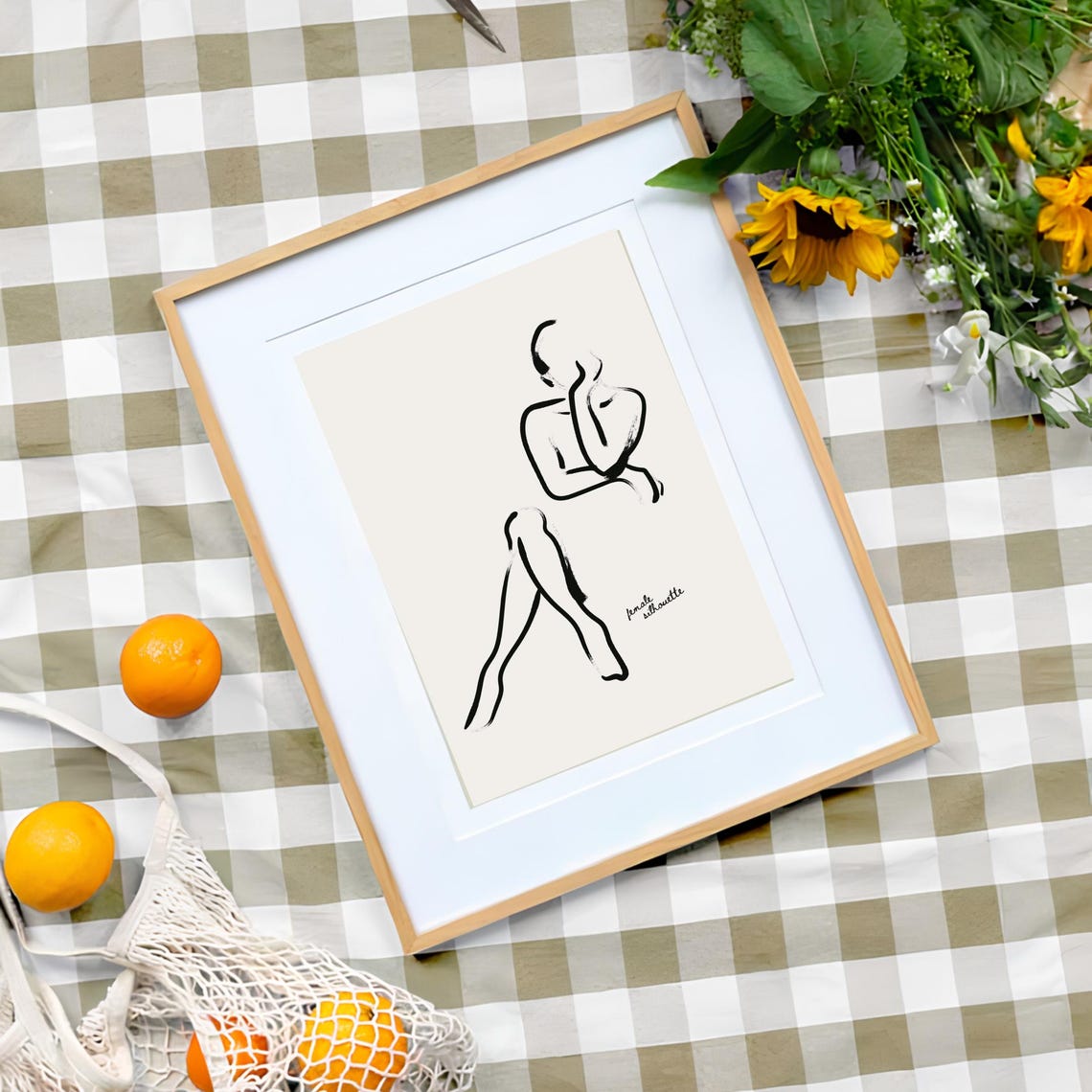 Woman Line Art Print Feminine Poster One Line Female Wall Art Woman Decor Female Body Print Gallery Print Minimalist Body - Image 3
