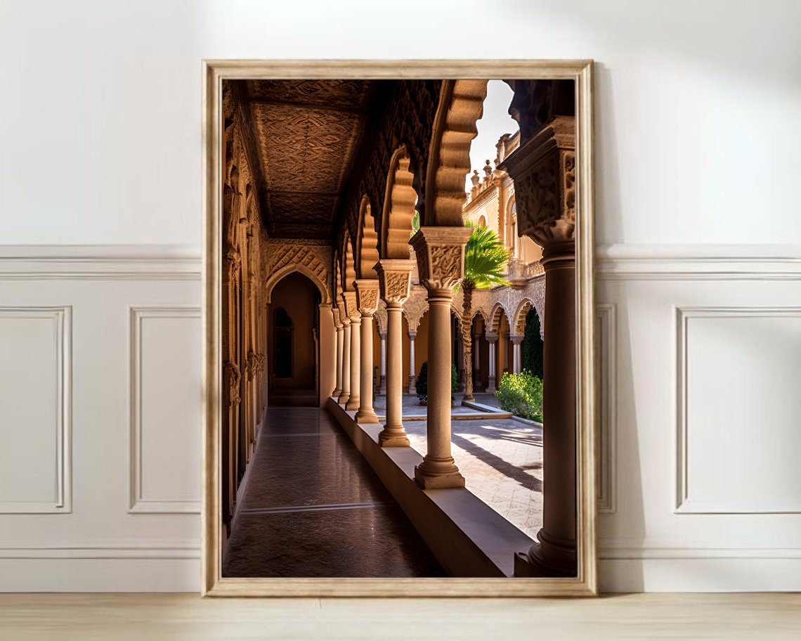 Seville Print Seville Poster Spain Print Andalusia Poster Seville Travel Poster Plaza Espana Print Seville Gift Spain