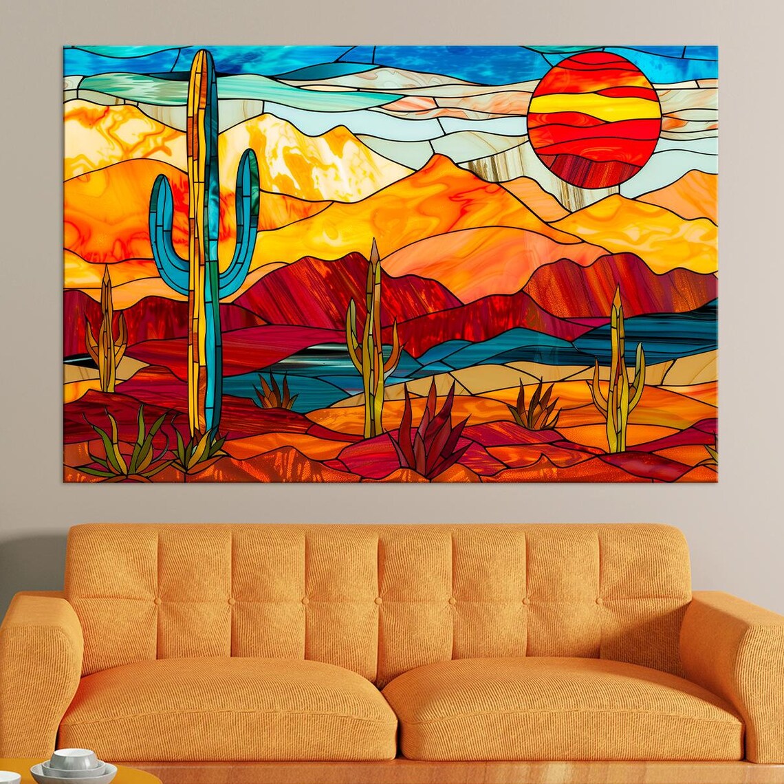 Abstract Arizona Desert Landscape Wall Art Print
