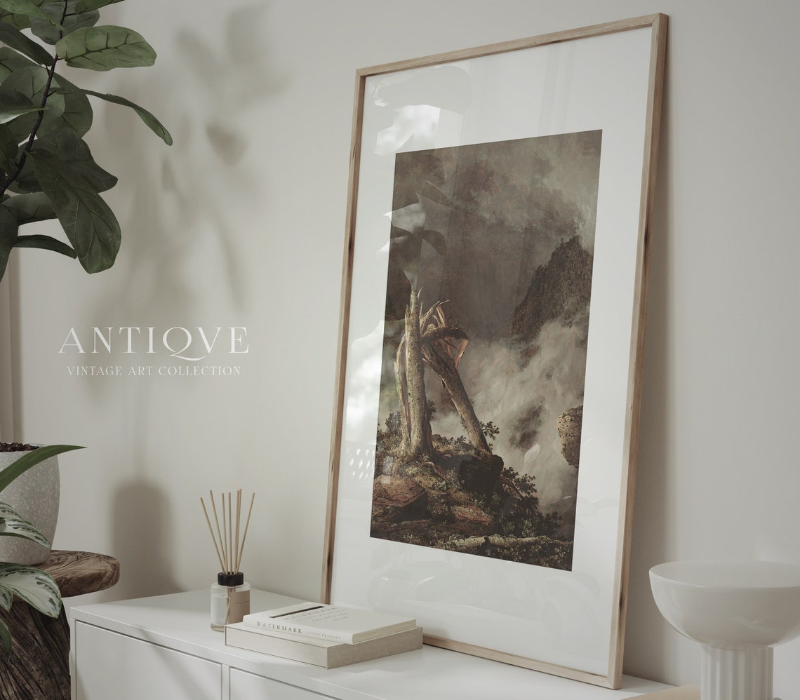 Moody Oil Painting Vintage Wall Art 521 - Image 3