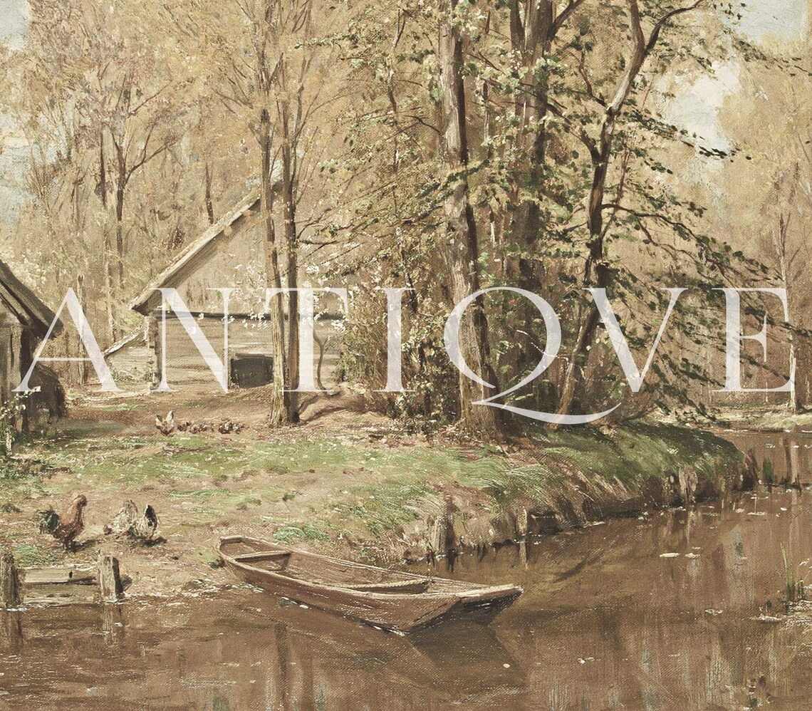 Vintage Farmhouse Country Field Art Print - Image 4
