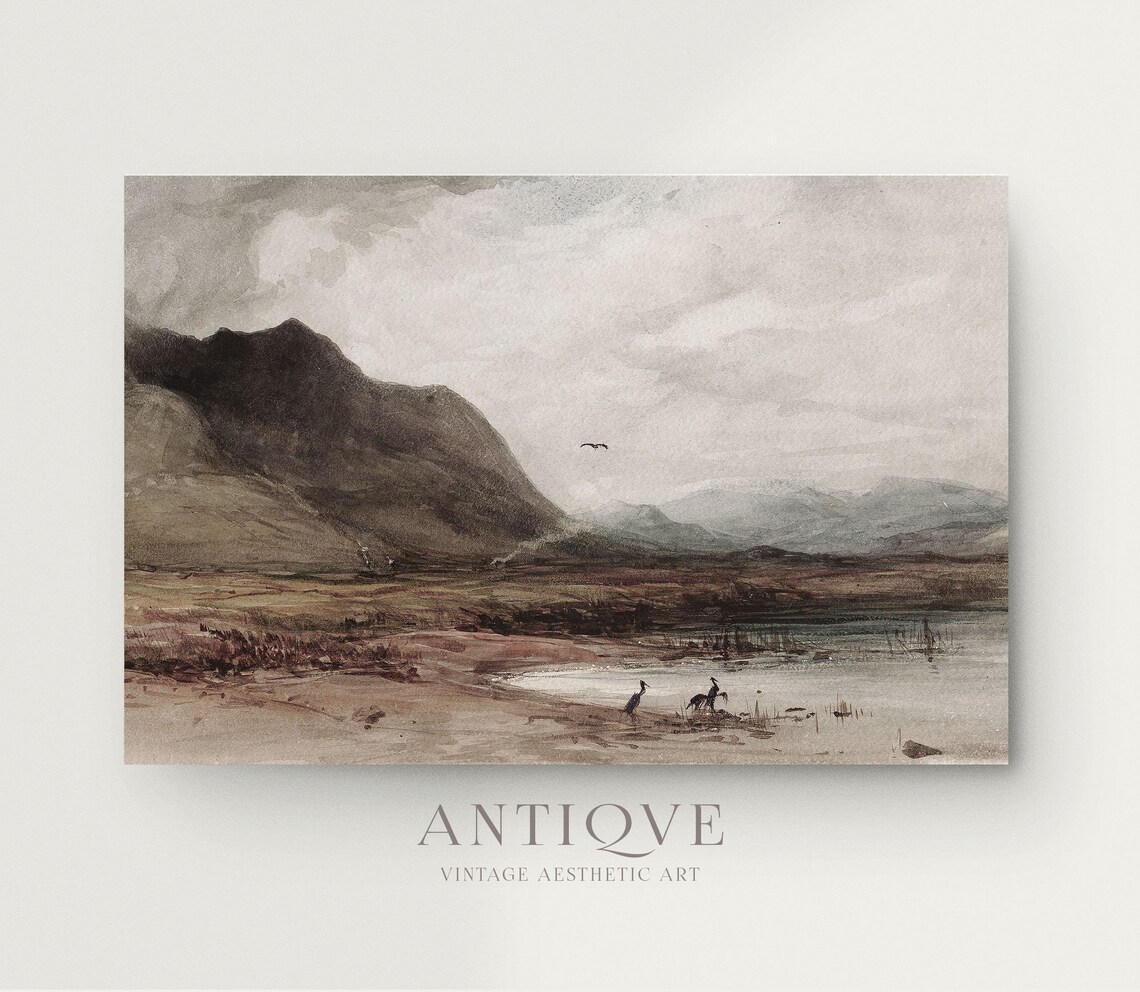 Lough Inagh Co Galway Irish Landscape, Vintage Art Print - Image 4
