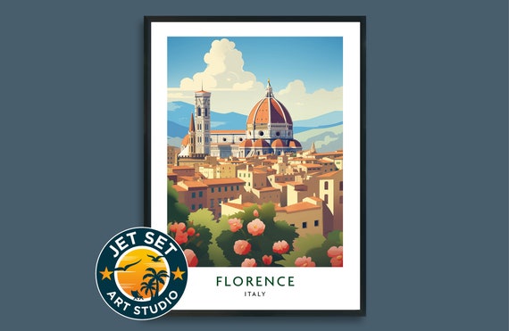 Florence Italy Travel Print Poster Wall Art Framed Unframed Canvas Gift