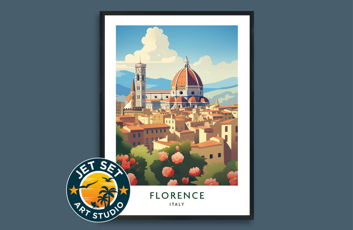 Florence Italy Travel Print Poster Wall Art Framed Unframed Canvas Gift