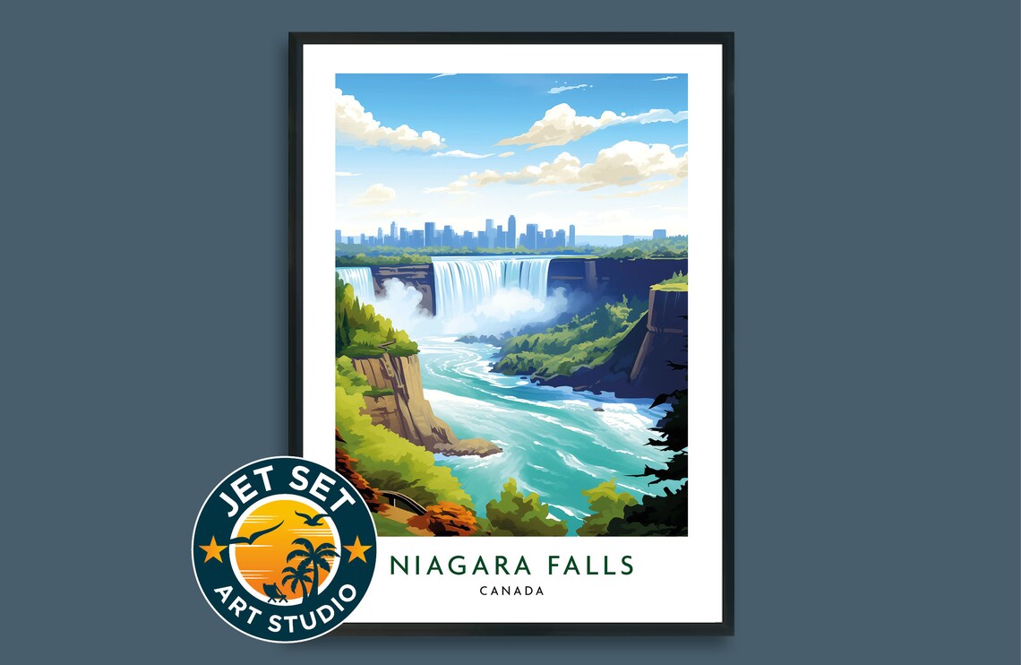 Niagara Falls Canada Travel Poster, Travel Poster