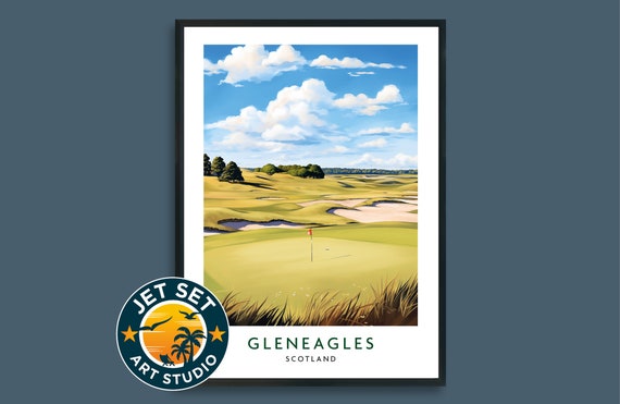 Gleneagles Golf Course Poster Print, Scotland